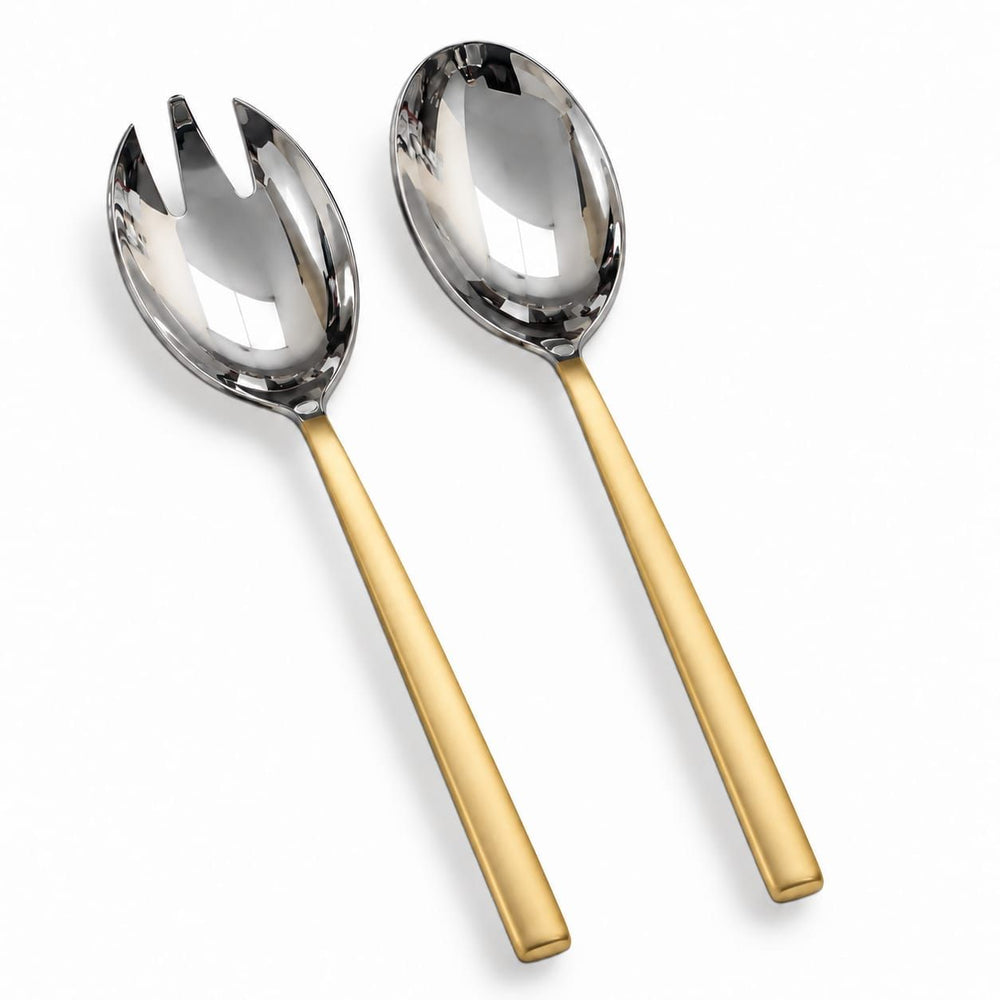 Prestige - Kyoto, Brushed Gold Plated, SS, Salad Server, 2 Pc Set