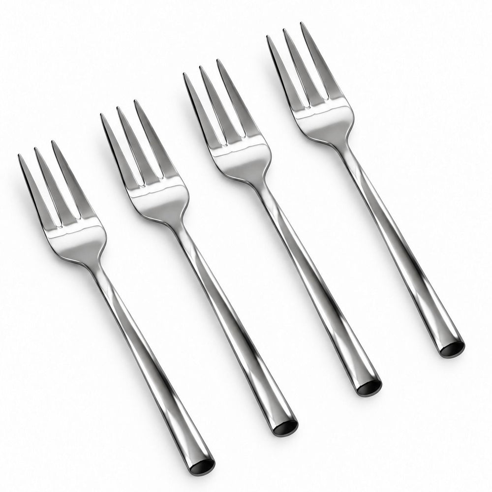 Prestige - Slice, Shiny Silver, SS, Cocktail Fork, 4 Pc Set