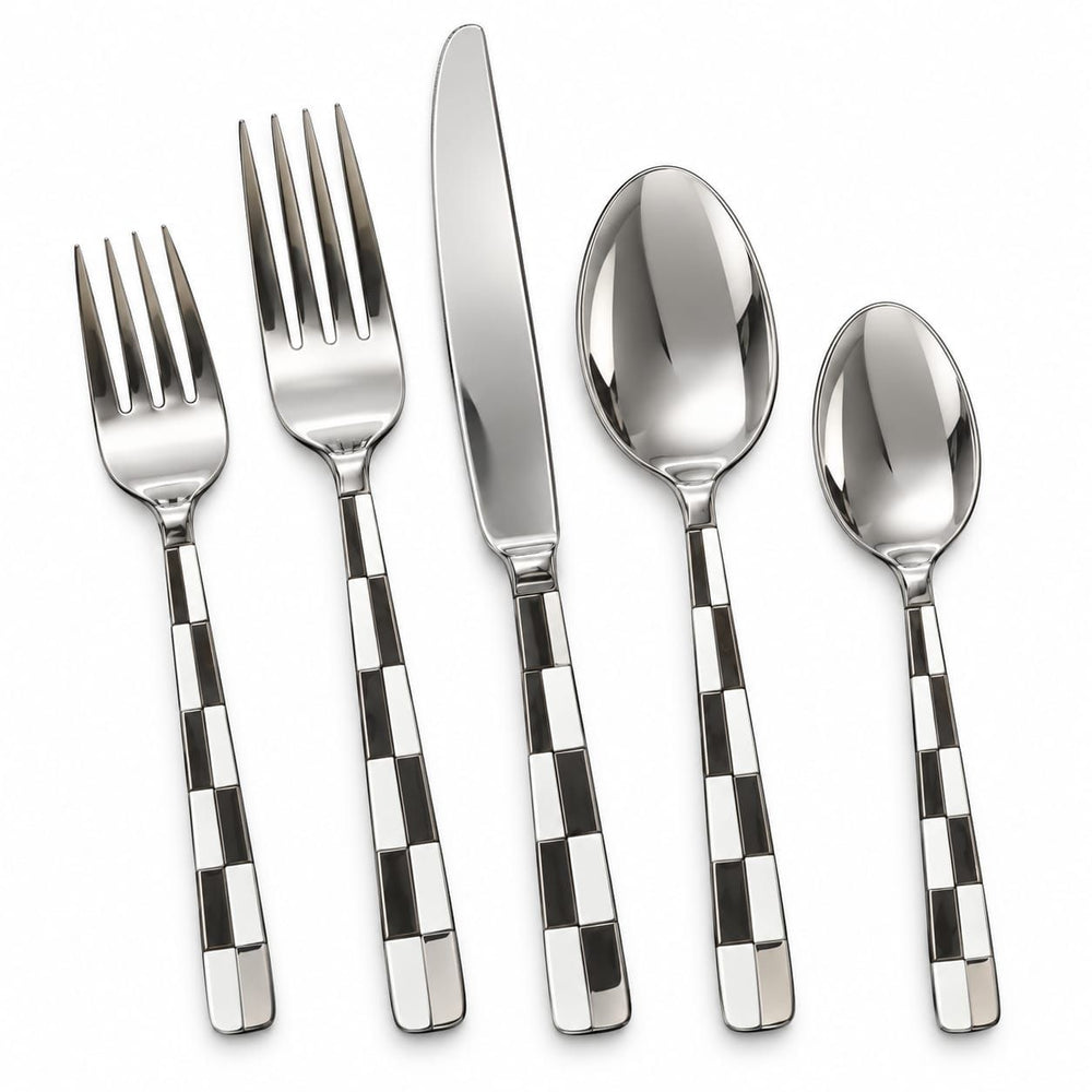 Prestige - Jester, White, SS, 20 Pc Flatware Set
