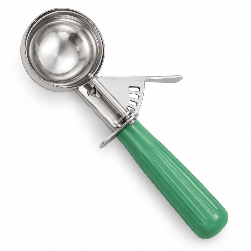 Prestige - Winco, Green Handle, SS, Size 12 Disher, 3.25 oz