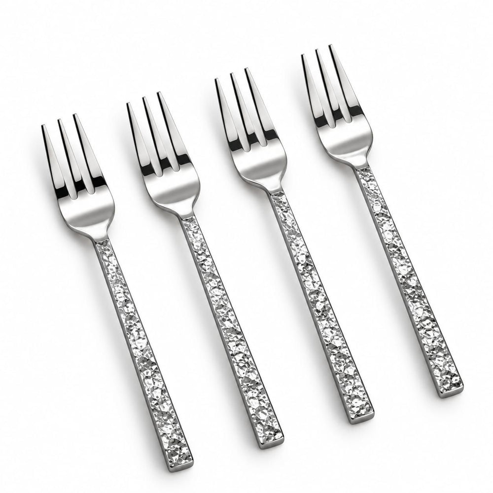Prestige - Texture, Shiny Silver, Cocktail Fork