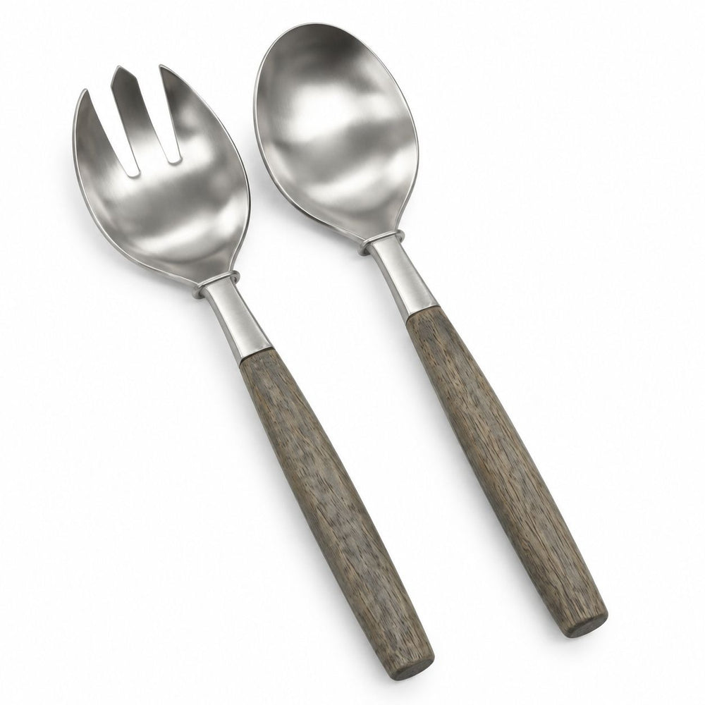 Prestige - Towle Living, Wood Handle, SS, Salad Server, 2 Pc Set