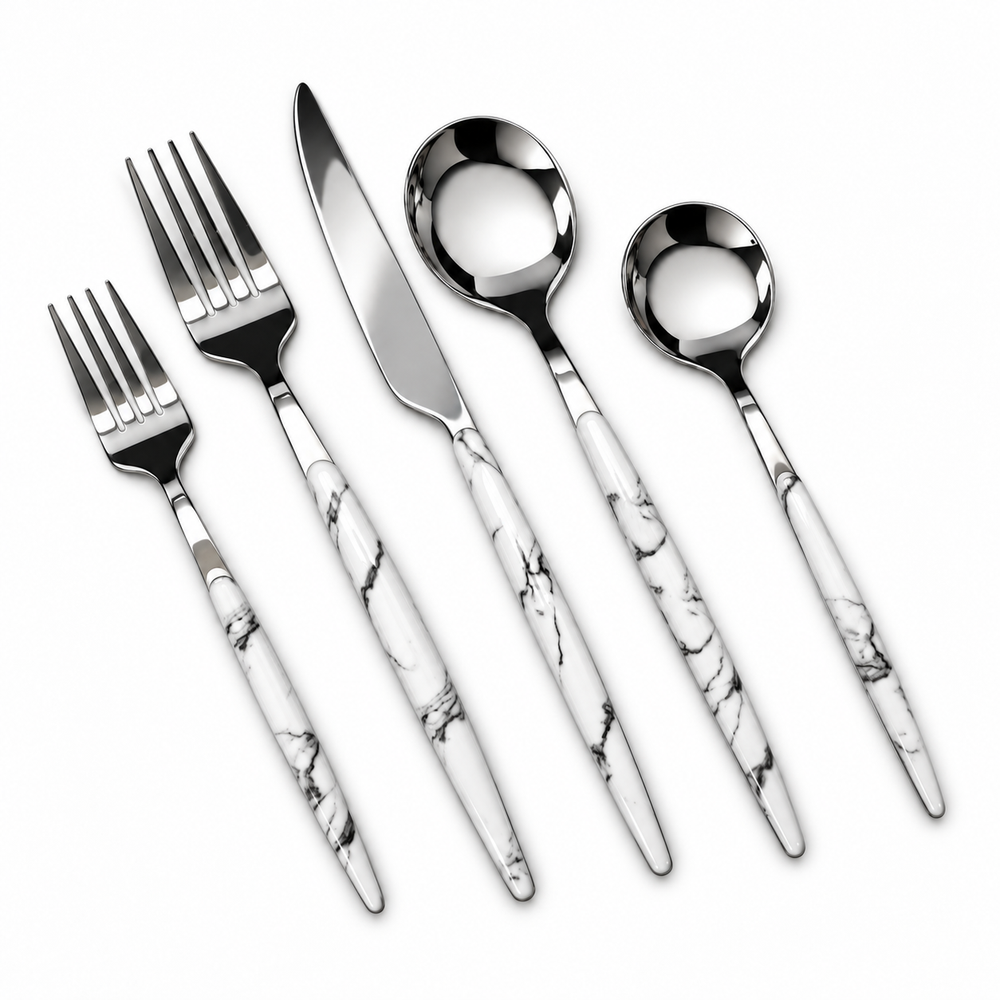Prestige - Osaka, Marble, SS, 20 Pc Flatware Set