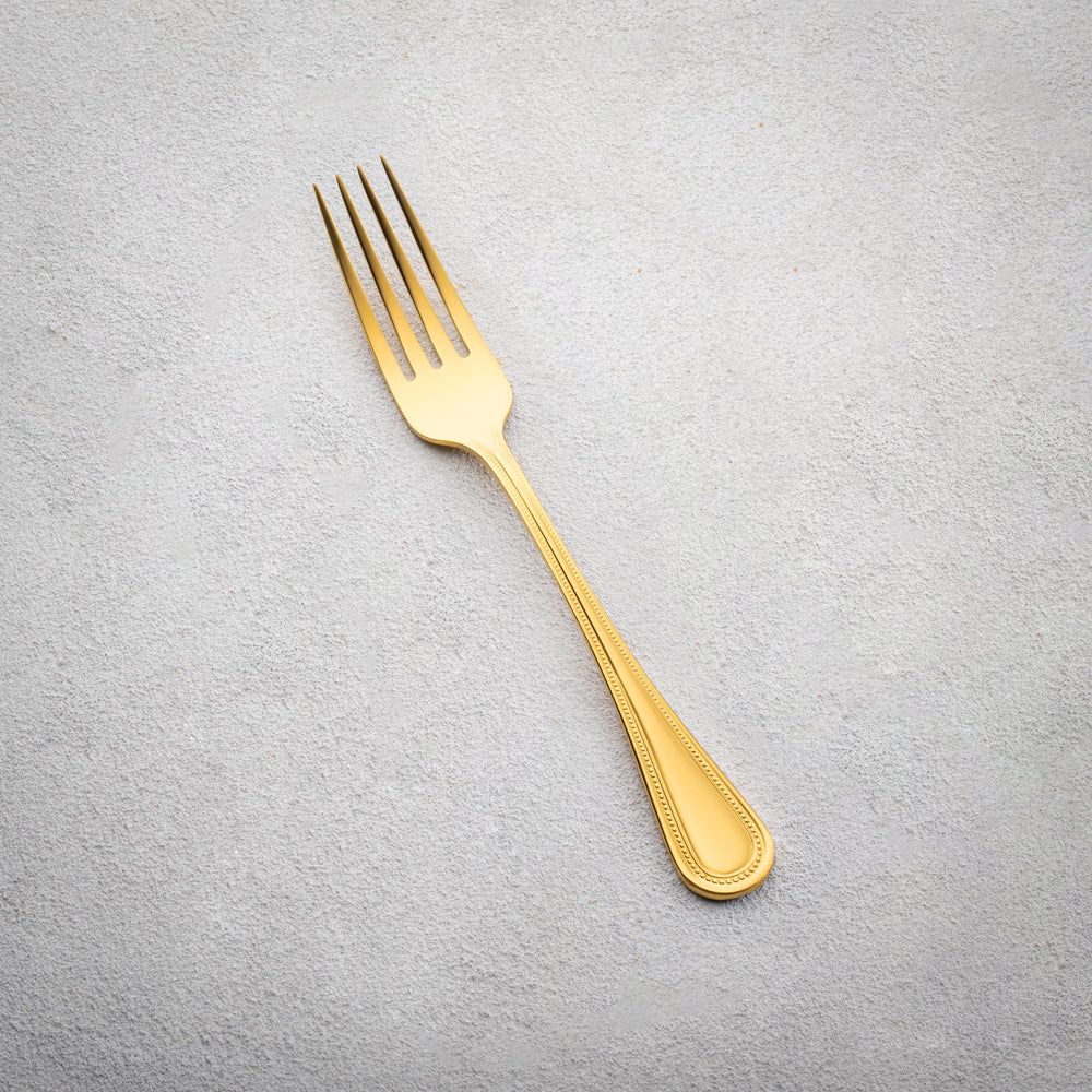 Vikko - Gems, Shiny Gold, 18/10 SS, Dinner Fork