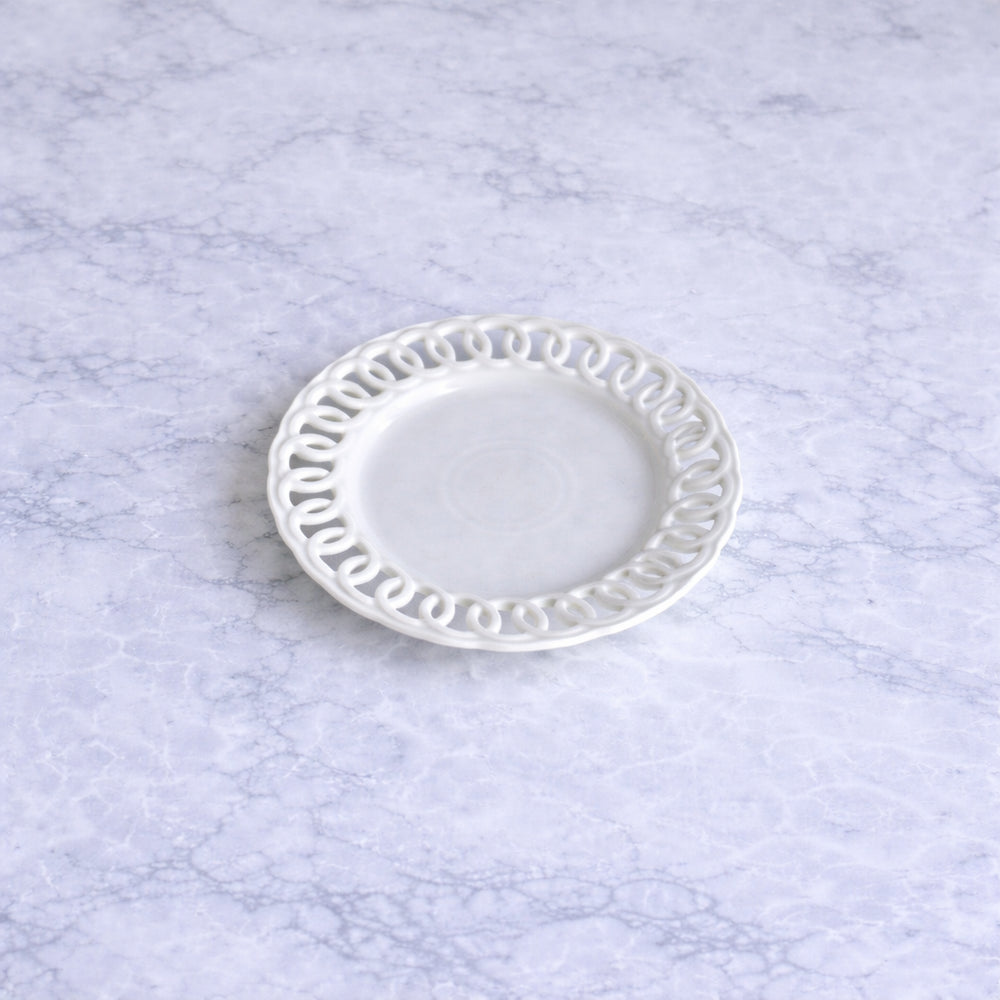 Vikko - Lace, Bread and Butter Plate, White, 6.5"