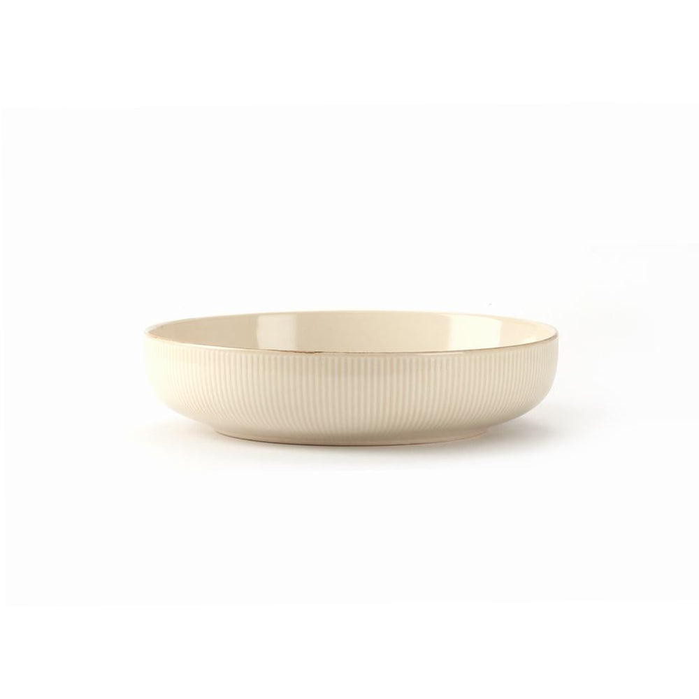 Vikko - Lunar, Pasta Bowl, Beige, 10" x 2.5"