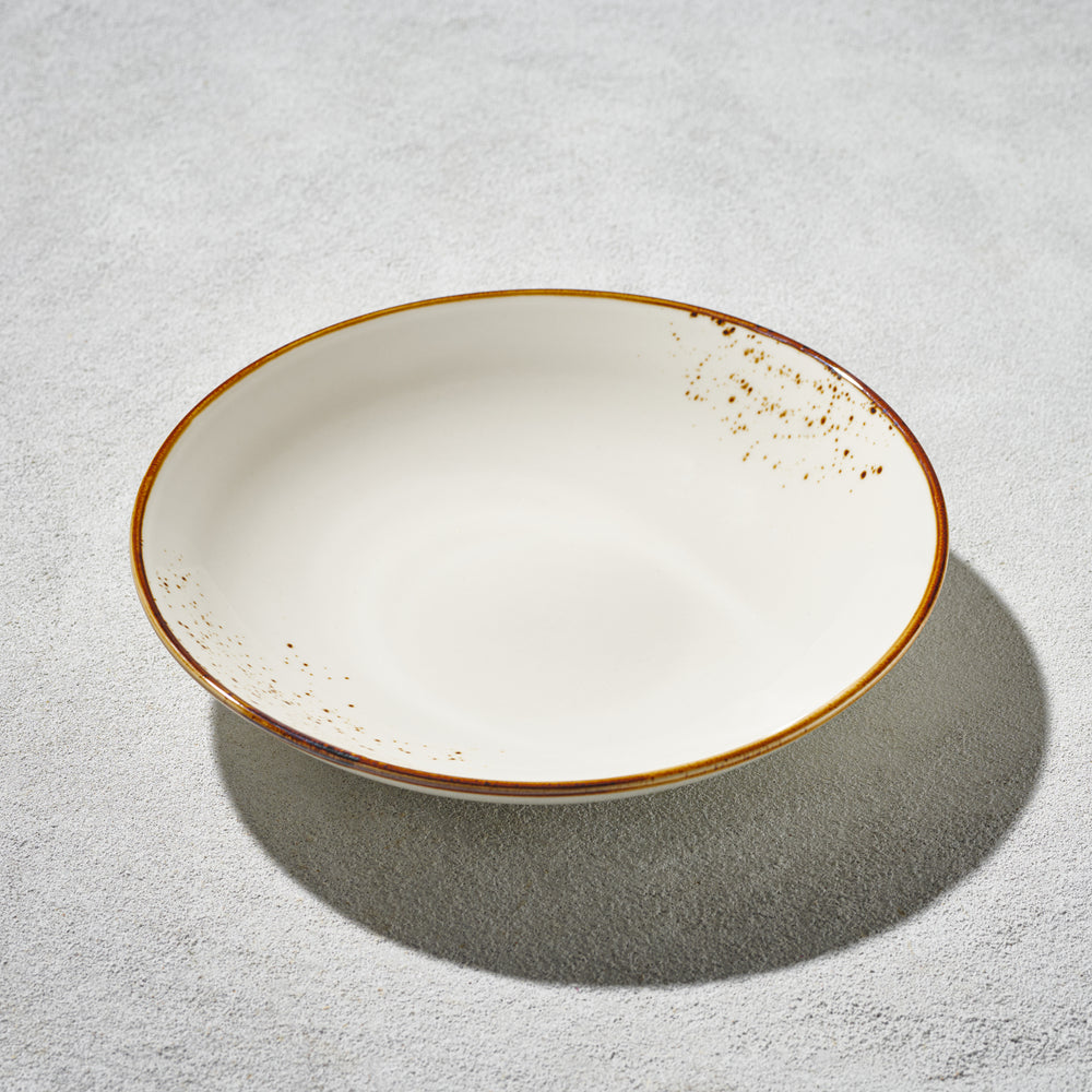 Vikko - Rustic, Coupe Bowl, Cream, 10", 38 oz