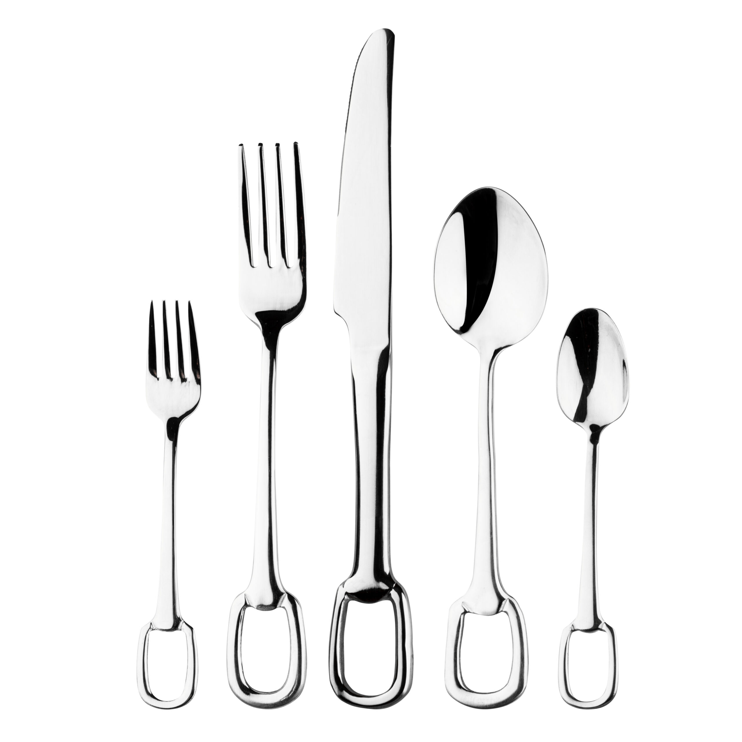 Vikko Dine Venice, Mirror Silver Flatware 18/10 SS, 20 Pc Flatware