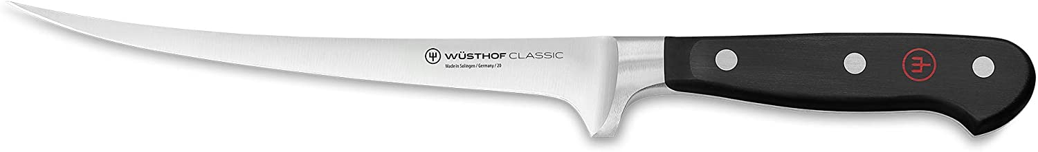 Wusthof – Classic, Fillet Knife, Black, 7.5″ | Rental
