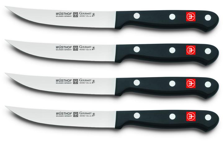 Wusthof – Gourmet, Steak Knife Set, Black, 4 Pc Set, 4.5″ | Rental