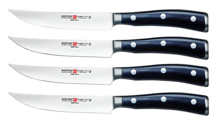 Wusthof – Ikon, Steak Knife Set, Black, 4.5″, 4 Pc Set | Rental