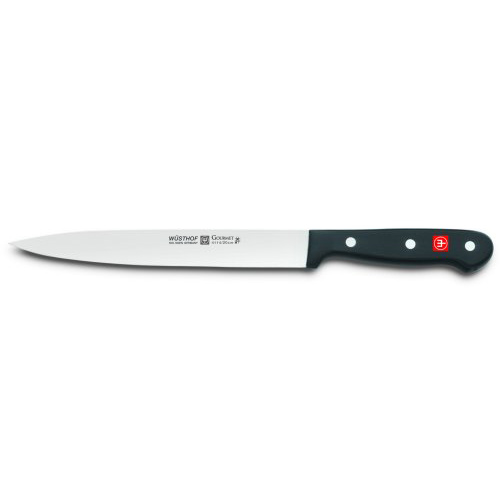 Wusthof – Gourmet, Carving Knife, Straight Blade, Spear Tip, Black, 6″ | Rental