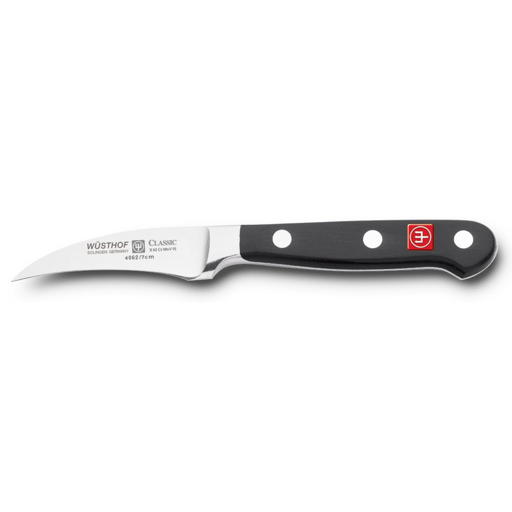 Wusthof – Classic, Peeling Knife, Straight Blade, Spear Tip, Black, 2.75″ | Rental