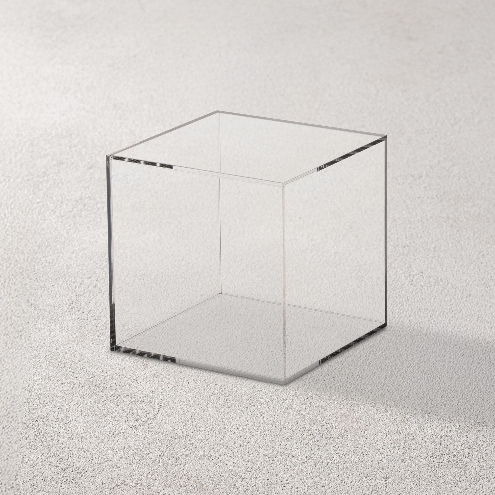 Vikko – Charm, Acrylic Square Cube, Clear, 6″ | Rental