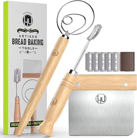 LHU – Bread Making Tools includes Danish Dough Whisk, Bread Lame, Bench Scraper | Rental LHU – Bread Making Tools includes Danish Dough Whisk, Bread Lame, Bench Scraper | Rental