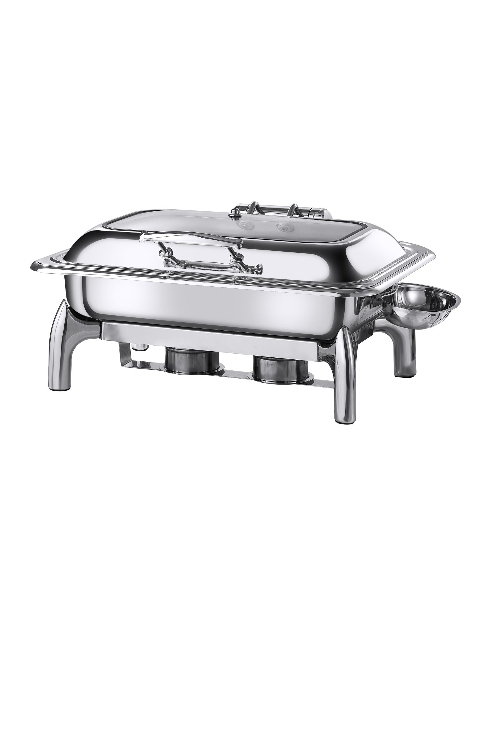 Castro – Madison, Rectangular Roll Top Glass Window Chafing Dish, SS, 9 qt | Rental