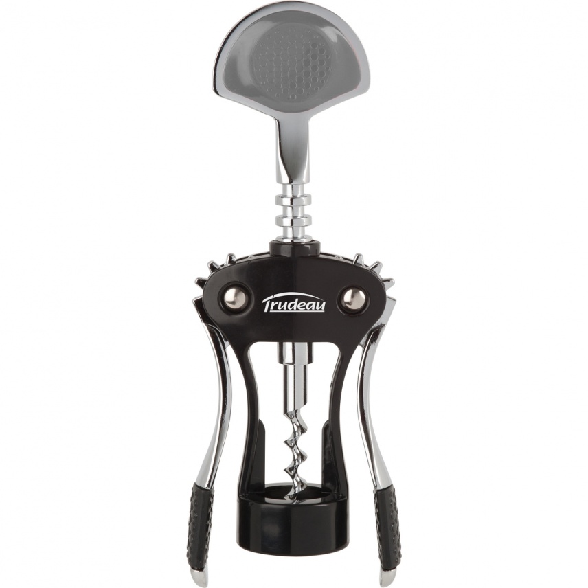 Trudeau – Deluxe, Wing Corkscrew, SS, Black, 7.5″