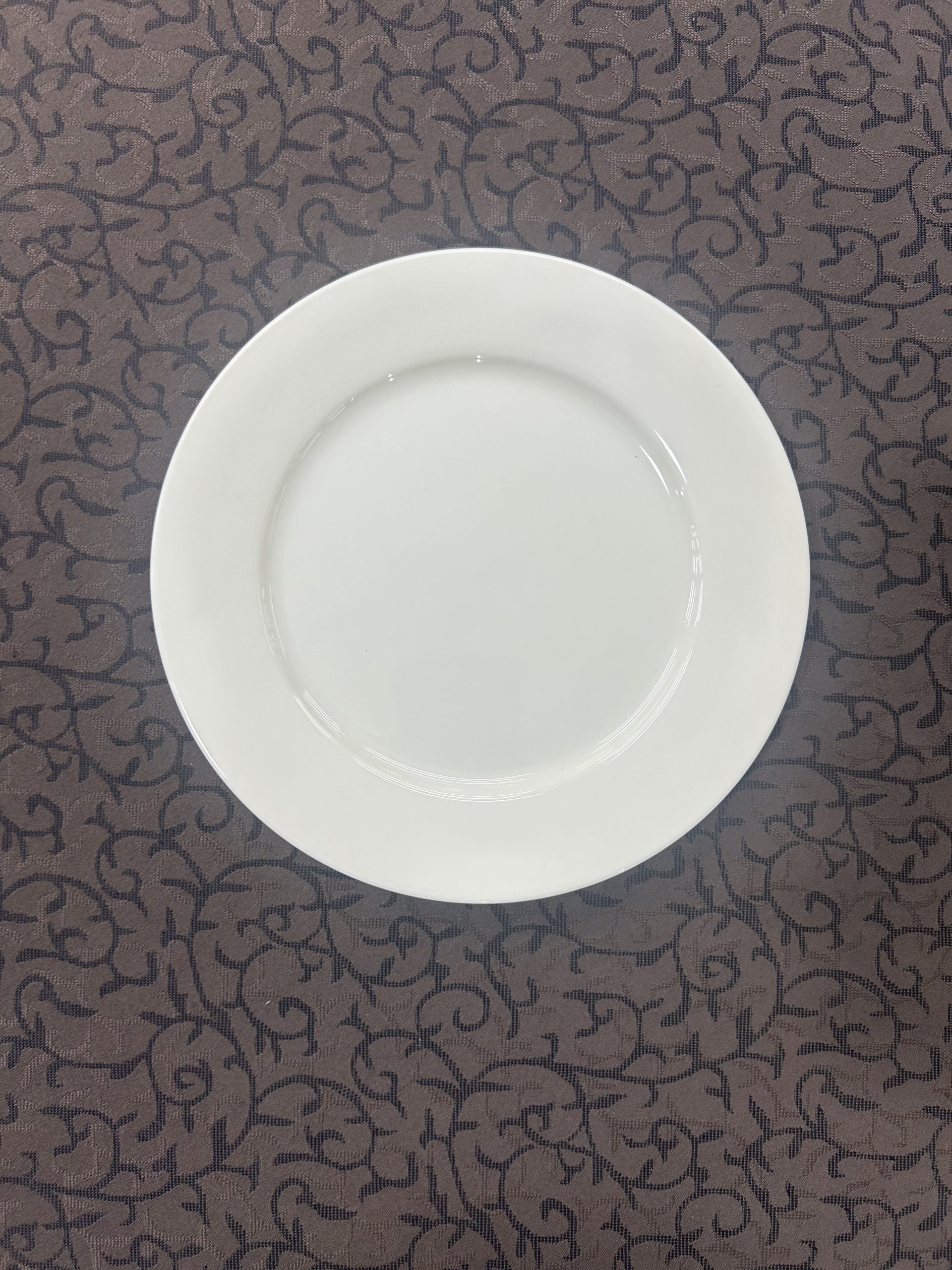 Vikko – Lightning, Rimmed Plate, White, 8″