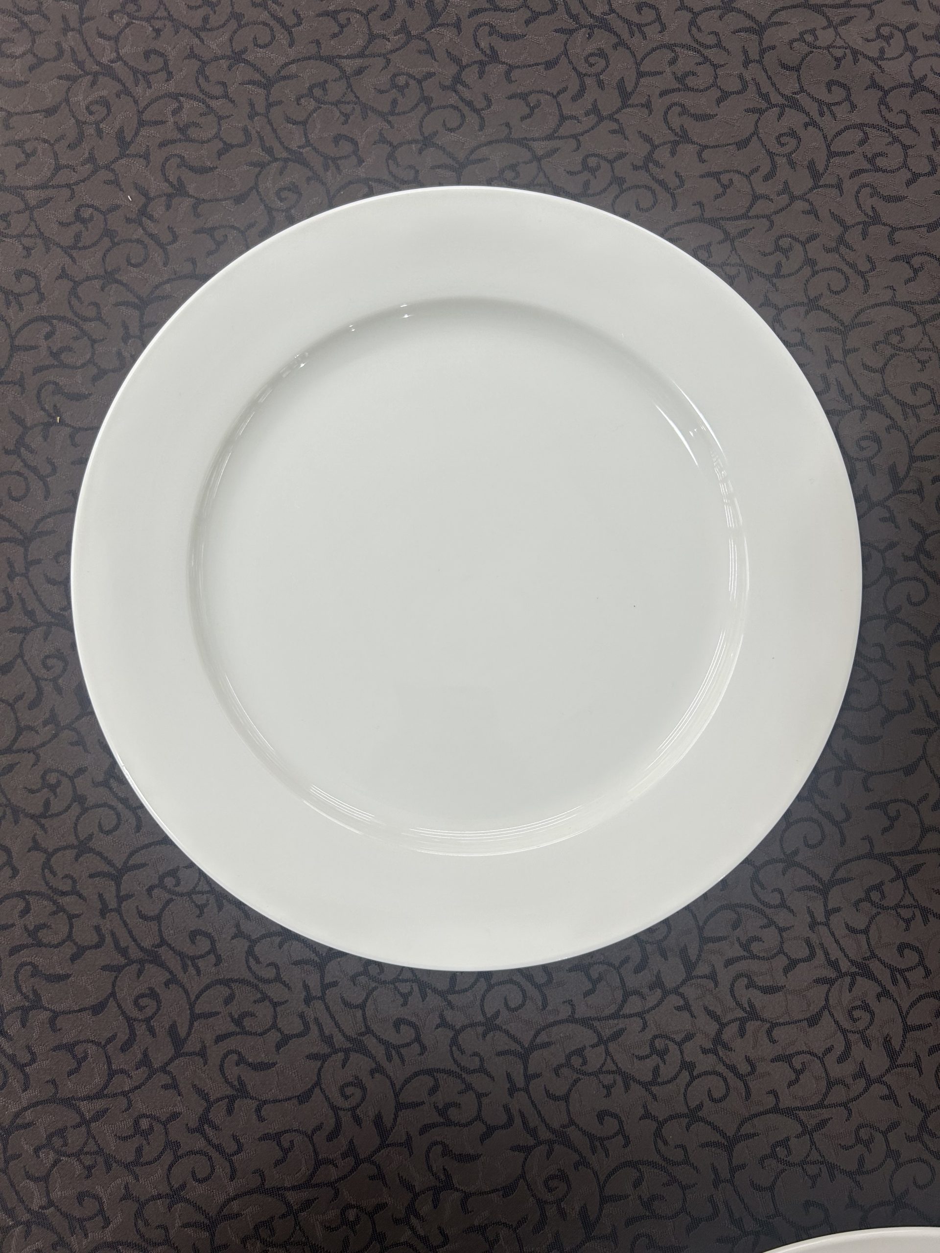 Vikko – Lightning, Rimmed Plate, White, 14″